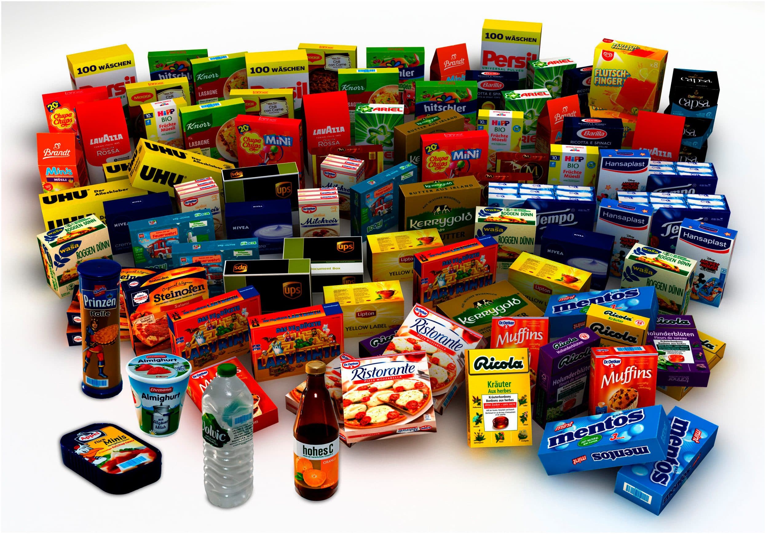 Tanner Einkaufs-Set 95tlg. Bunt mit Markenminiaturen