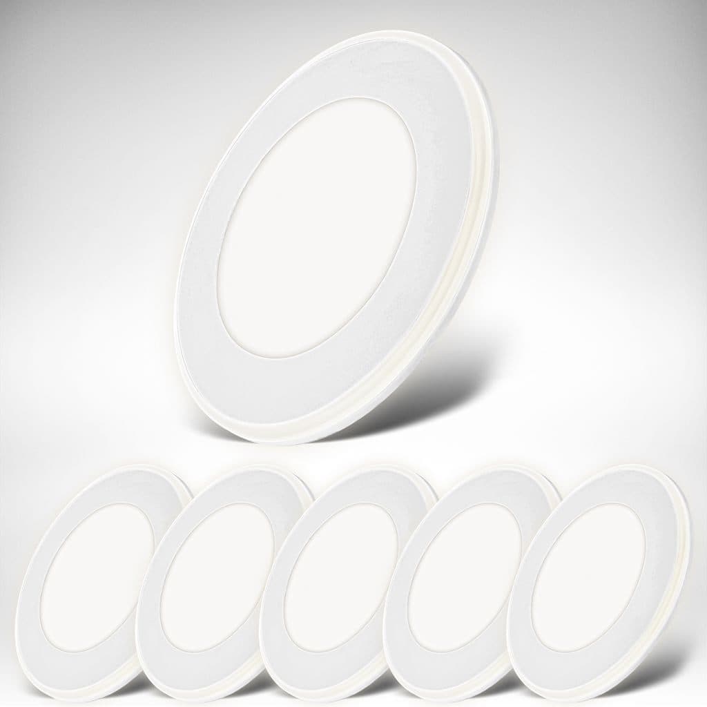 B.K.Licht LED Einbaustrahler 6er Set Weiß mit Nachtlicht - Bild 2