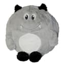 Haus und Deko Monster Kuschelkissen Grau Plüsch Kinderkissen Bild 2