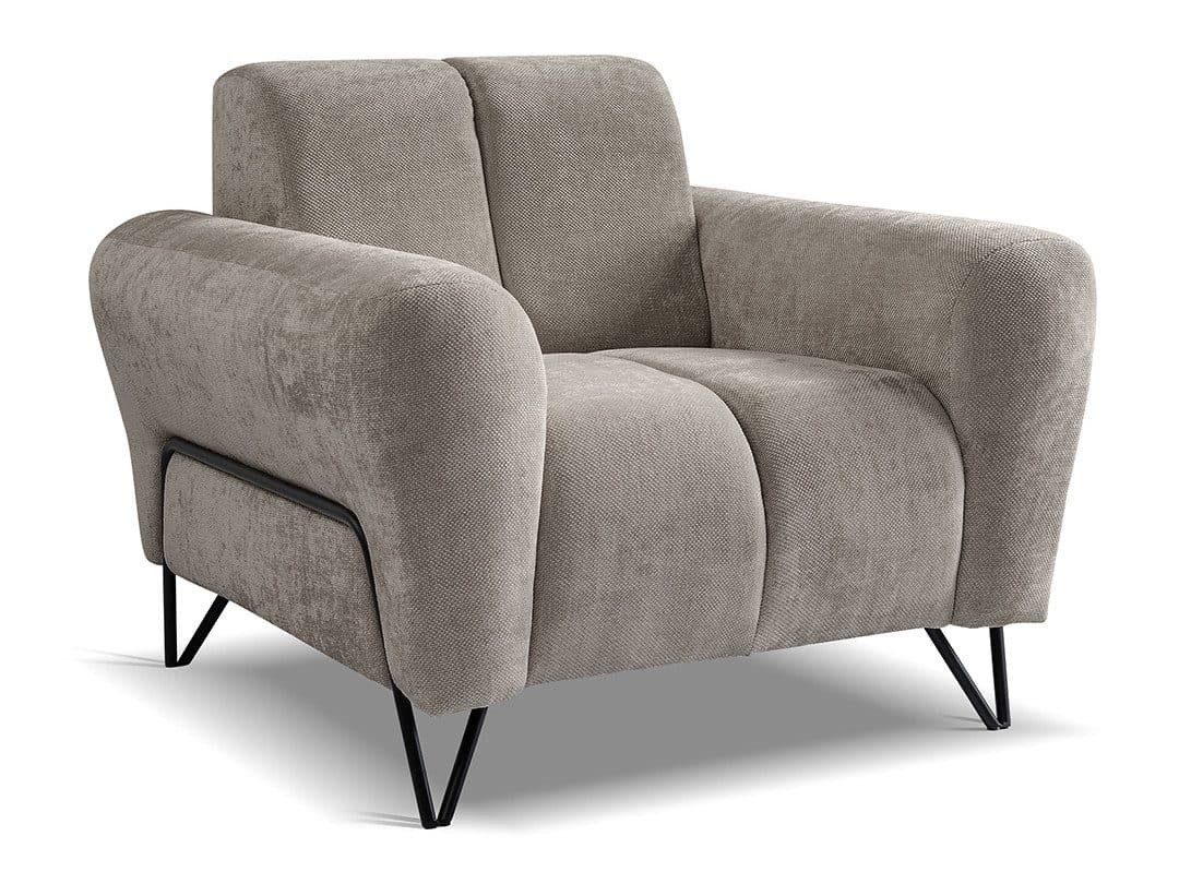 Beautysofa Sessel VOLARE Modernes Design Metallbeine - Bild 2