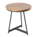 Riess Ambiente Beistelltisch OAK ELEGANCE 45cm Eiche Schwarz Metall Bild 2