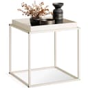 tectake Beistelltisch Cambridge Stapelbar Retro-Look Beige Bild 2