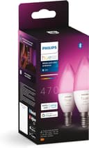 Philips Hue LED-Leuchtmittel White and Color Ambiance Kerze 470lm, E14, 2 St., Farbwechsler Bild 2