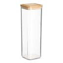 Zeller Present Vorratsdose 1900 ml mit Bambusdeckel transparent Bild 2