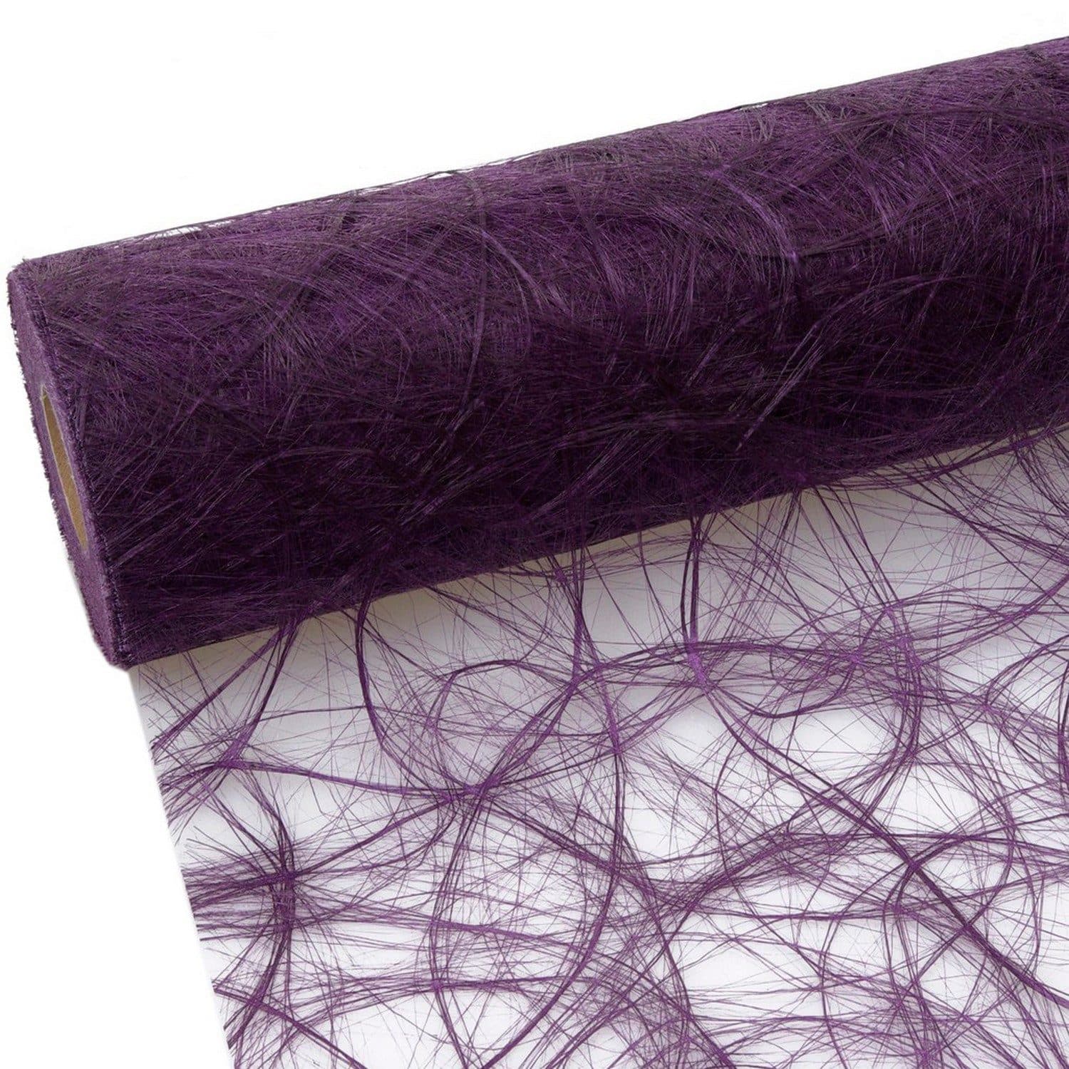 Deko AS Tischläufer Sizoweb Aubergine 30x500 cm