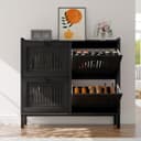 GarveeMore Schuhschrank Schuhkipper Schuhkommode mit 4 Klappen Bild 2