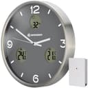 BRESSER MyTime io NX Wanduhr 30cm Silber Funkuhr Bild 2