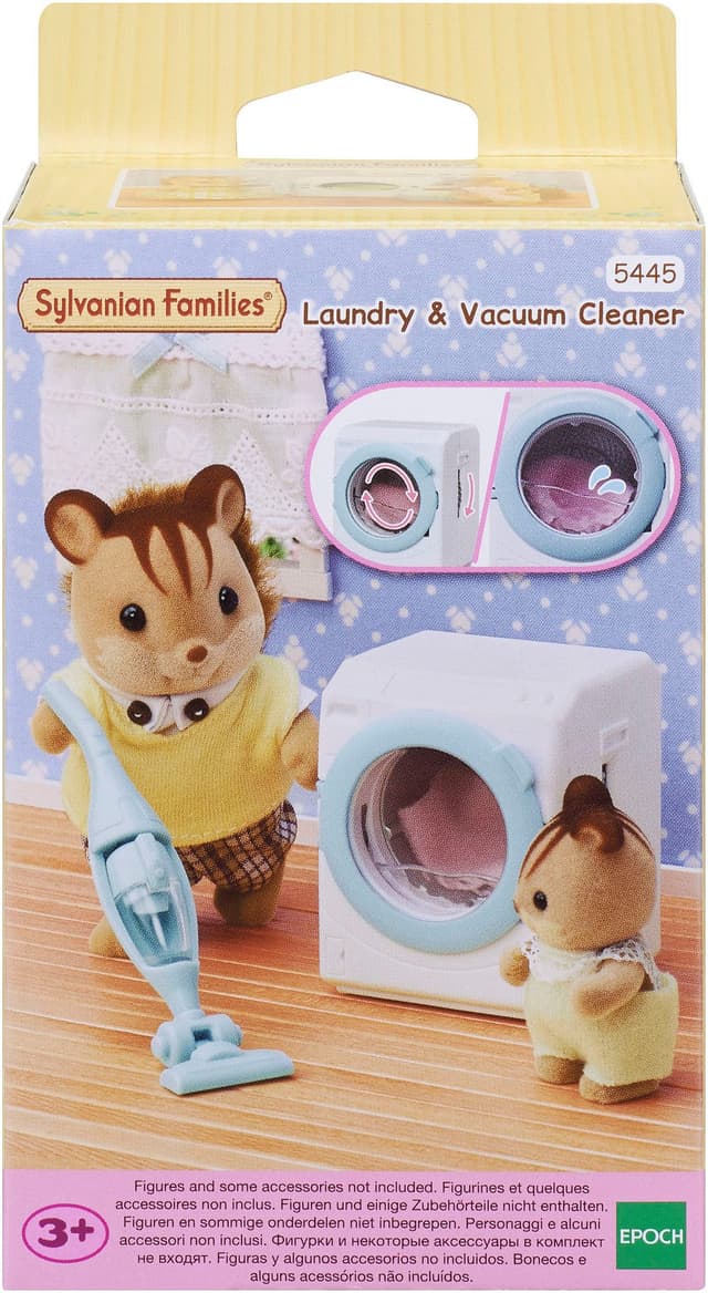 Sylvanian Families Spielwelt Waschmaschine & Staubsauger für Kinder ab 3 Jahren