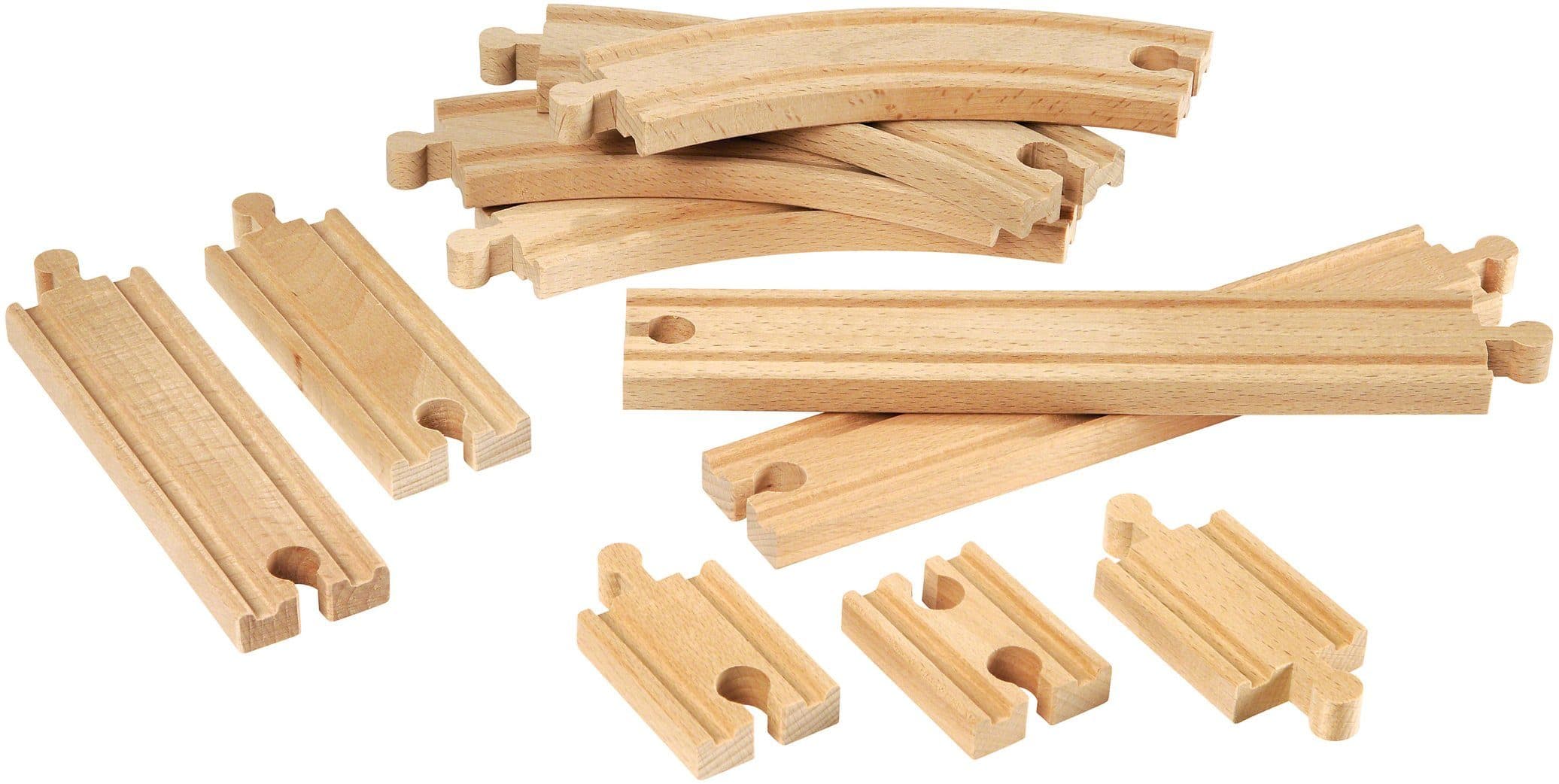BRIO® Gleise-Set BRIO® WORLD, Kleines Schienensortiment, Holz, 11 Teile - Bild 2