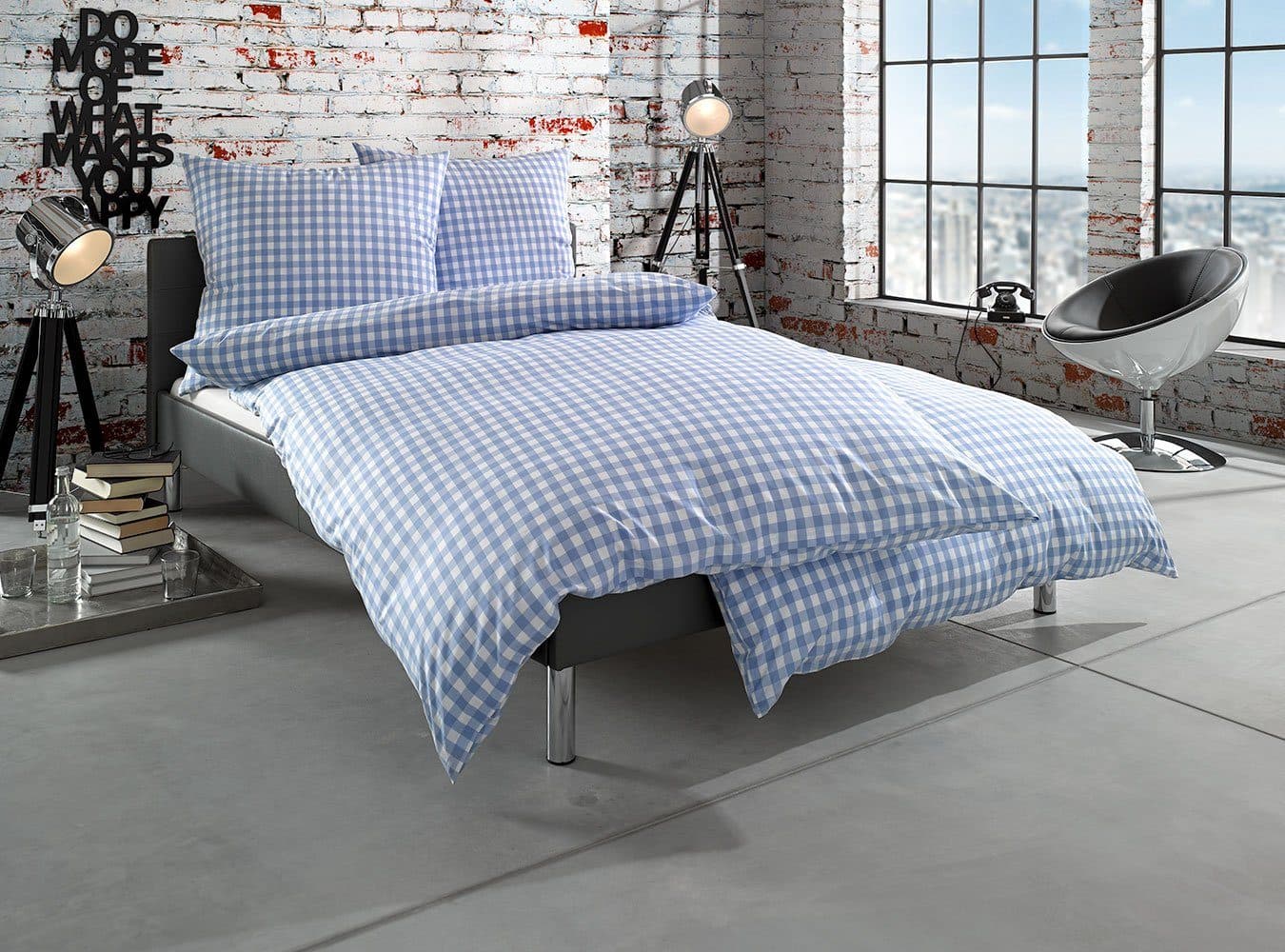 BETTWAESCHE-MIT-STIL Bettwäsche Oslo Mako Batist 2-teilig Hellblau - Bild 2