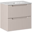 Lomadox Waschtisch NEWPORT-56-CASHMERE mit Keramikwaschbecken und Softclose Bild 2
