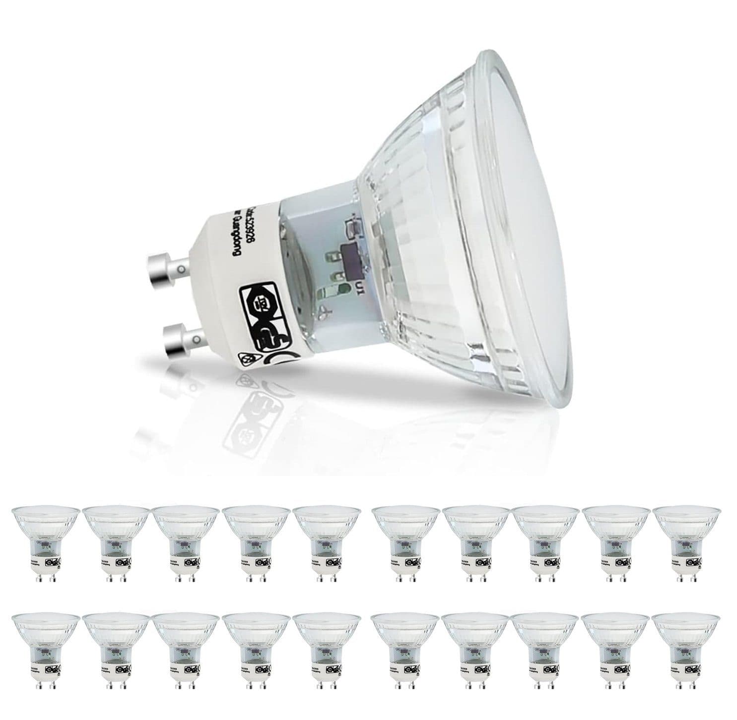 ZMH LED-Leuchtmittel GU10 Warmweiß 2700K 20er Pack