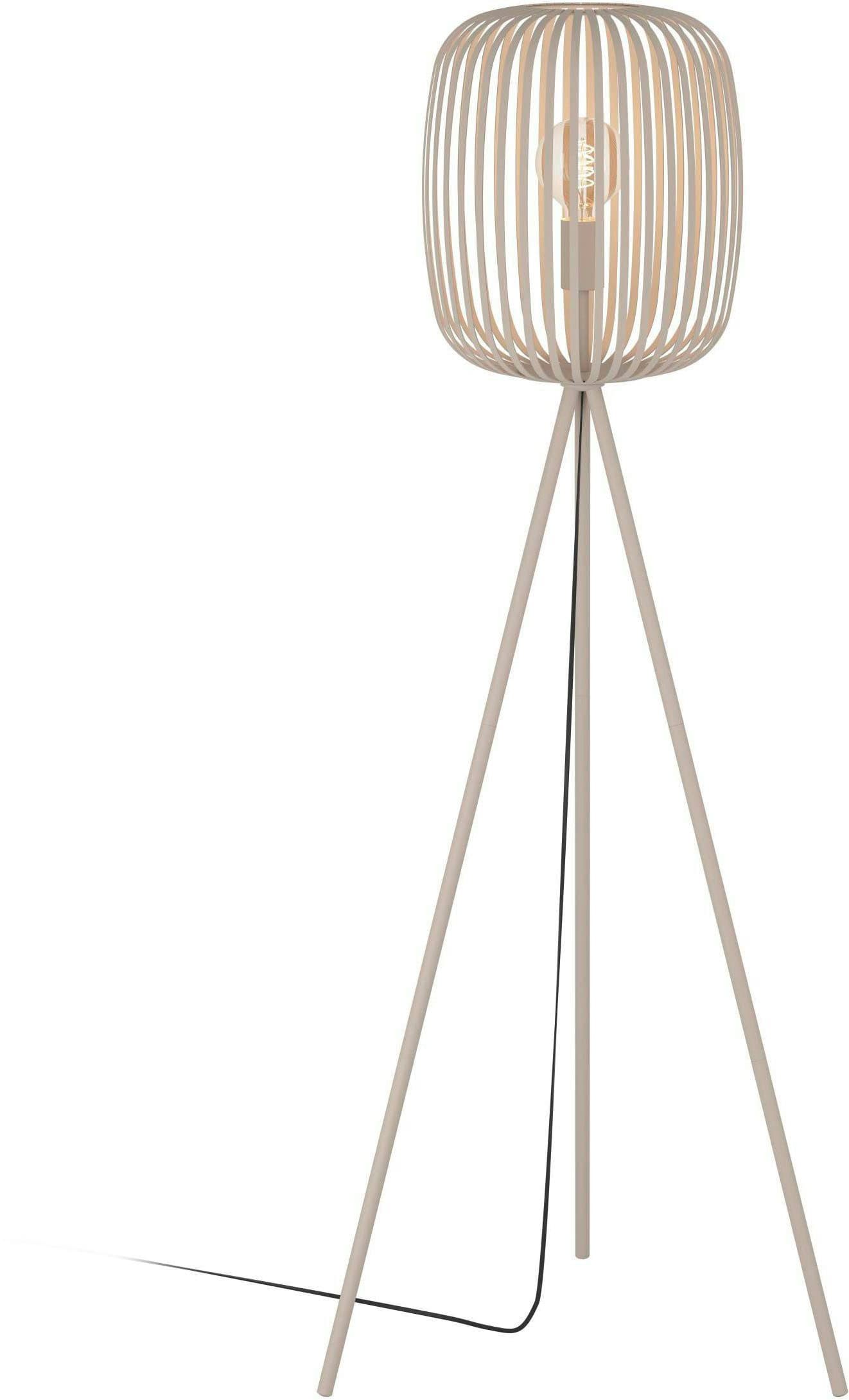 EGLO Stehlampe ROMAZZINA Beige Stahl Fußschalter - Bild 2