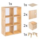 Astigarraga Kit Line Standregal Dinamic 7-tlg. Würfelregal Vollholz Bild 2