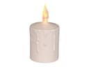 STAR TRADING LED-Kerze Paula mit Dämmerungssensor, beige, flackernd Bild 2