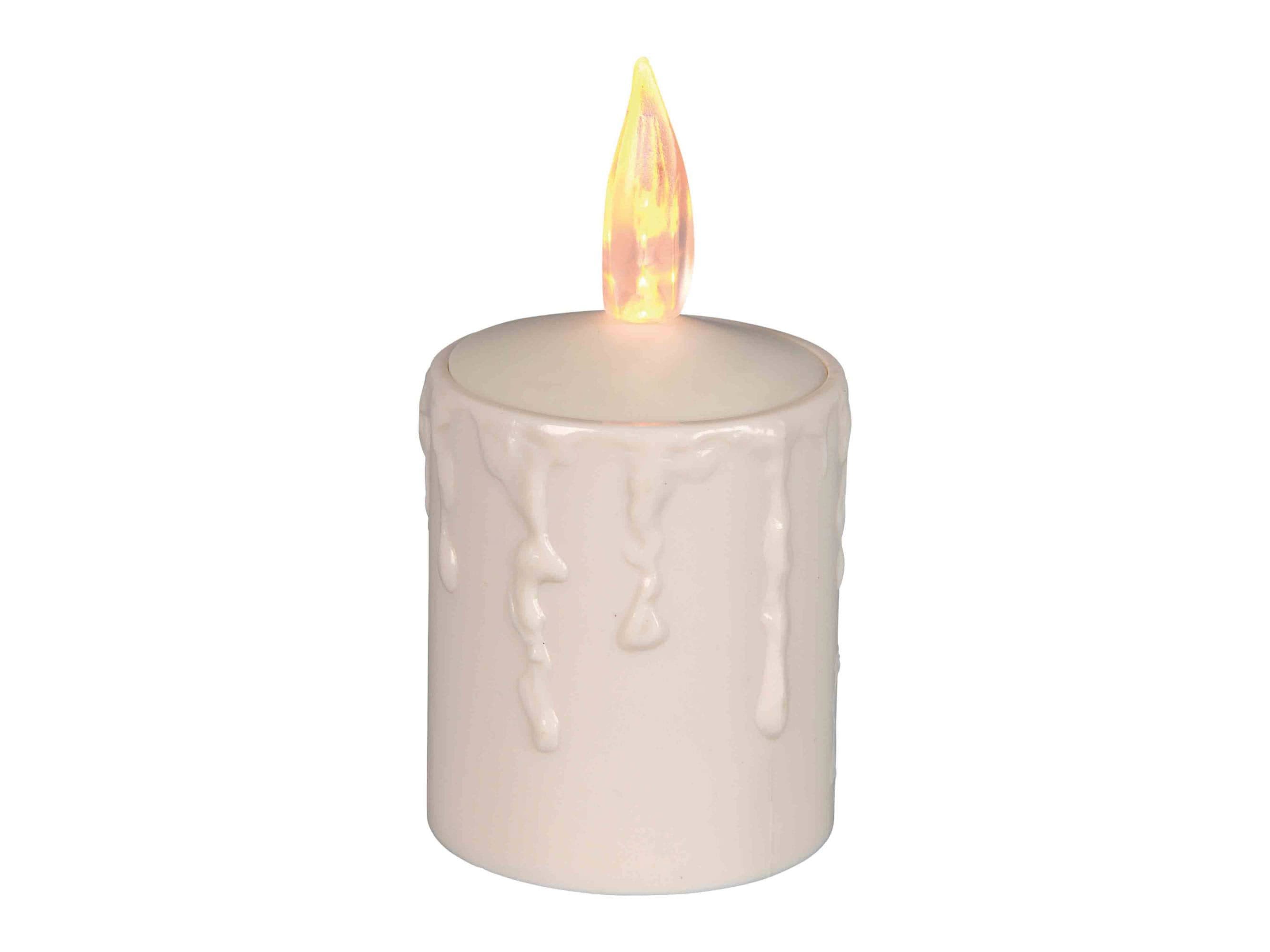 STAR TRADING LED-Kerze Paula mit Dämmerungssensor, beige, flackernd - Bild 2