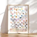 MeinBaby123® ABC Alphabet Poster Kinder Lernposter Grundschrift Bild 2