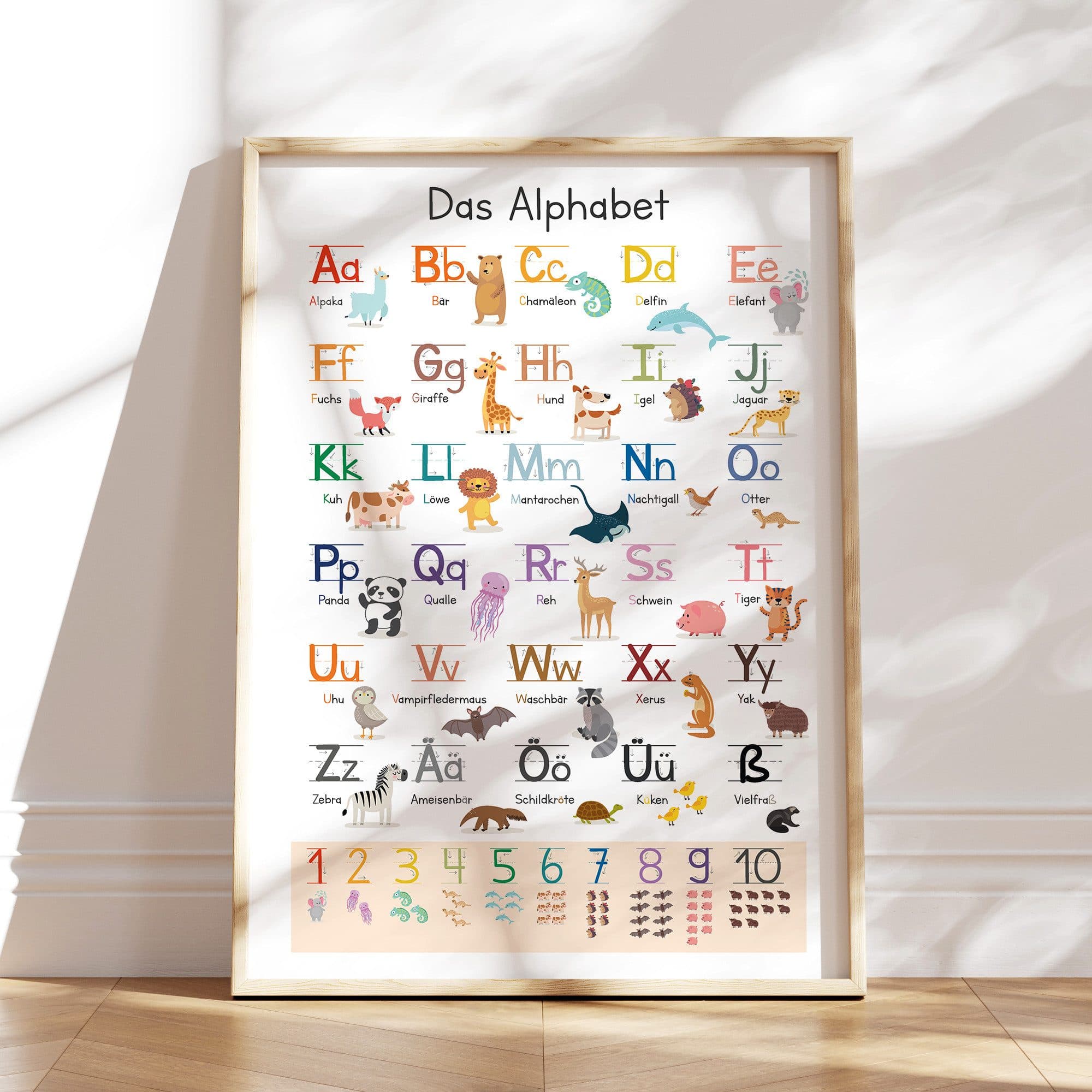 MeinBaby123® ABC Alphabet Poster Kinder Lernposter Grundschrift - Bild 2