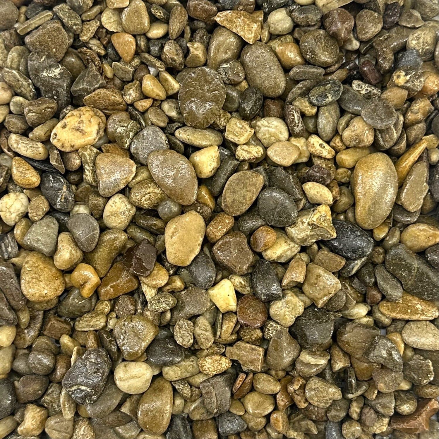 Eurosand Kieselsteine FLUSSKIESEL 8-25mm 1kg Bunt Gemischt