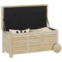 Outsunny Gartenbox 185L Holz mit Rollen Wetterfest Bild 2
