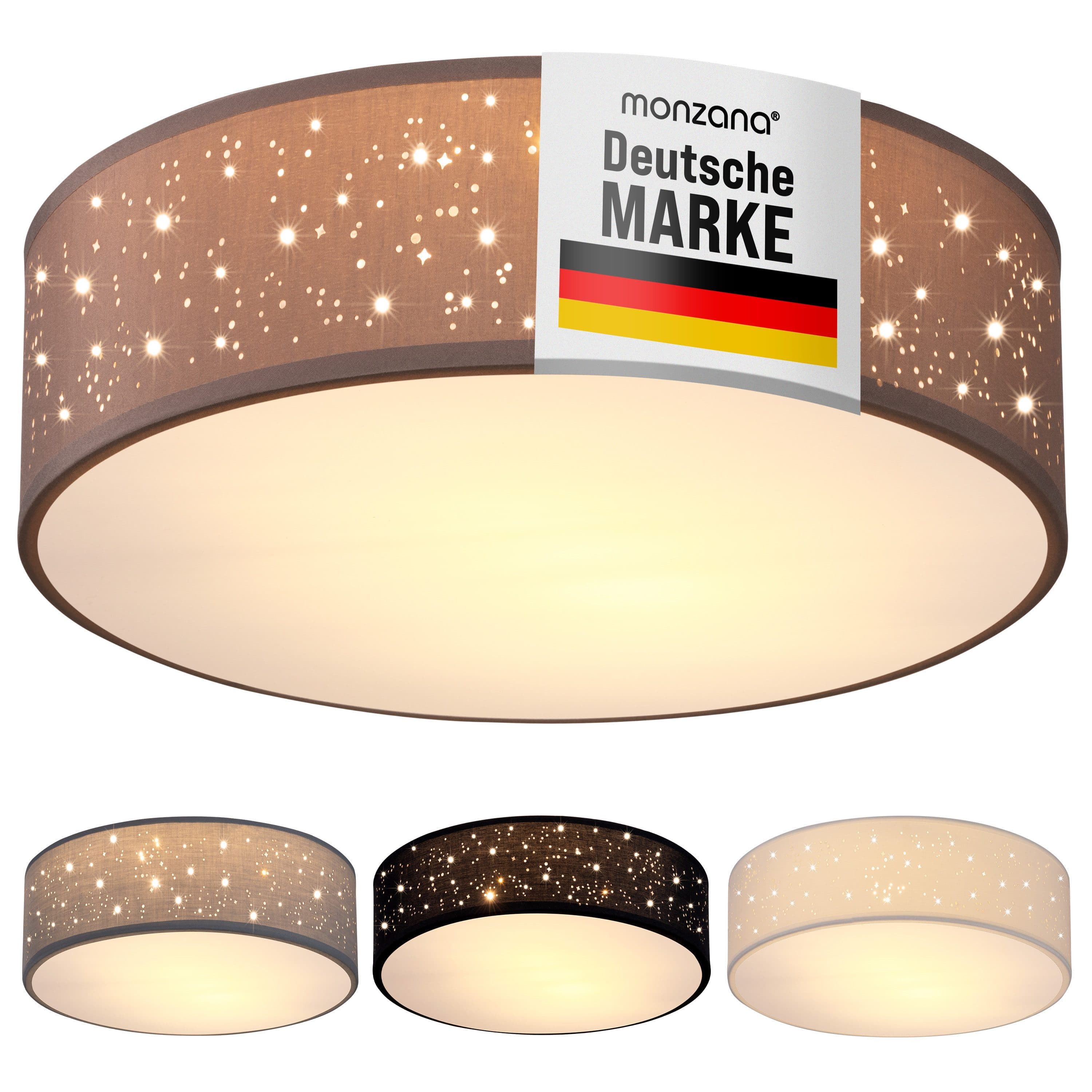 monzana Deckenleuchte 38cm Sternenhimmel 2-flammig E27 Modern - Bild 2