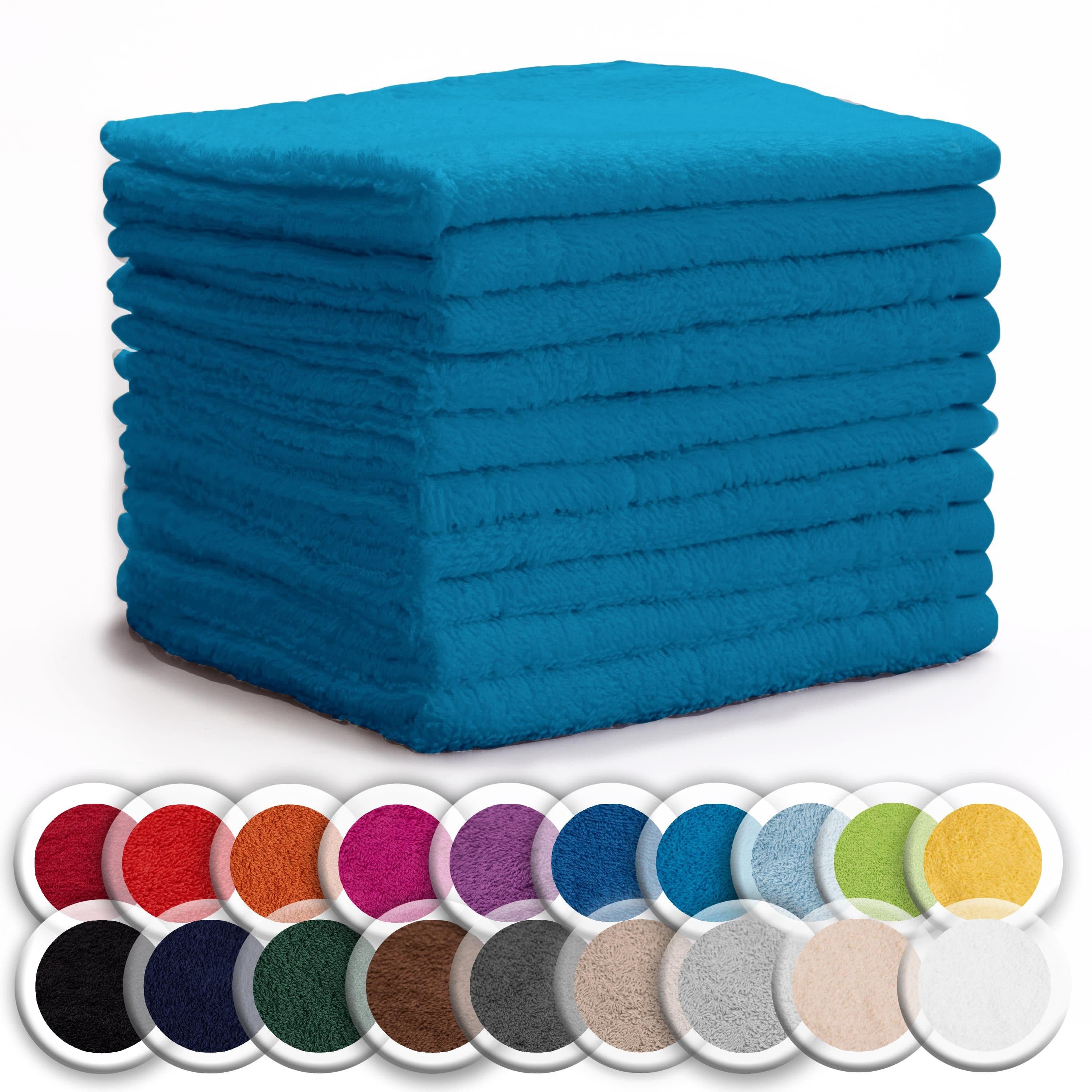 NatureMark Seiftuch 10er-Set Türkis 100% Baumwolle Frottier - Bild 2