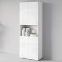 Home Affaire Aktenschrank Vera Weiß Hochglanz mit LED-Beleuchtung Bild 2