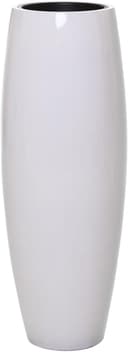 VIVANNO Bodenvase MAGNUM Rund Weiß Hochglanz Fiberglas Bild 2