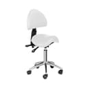 Physa Sattelstuhl BERLIN WHITE mit Rollen höhenverstellbar Bild 2