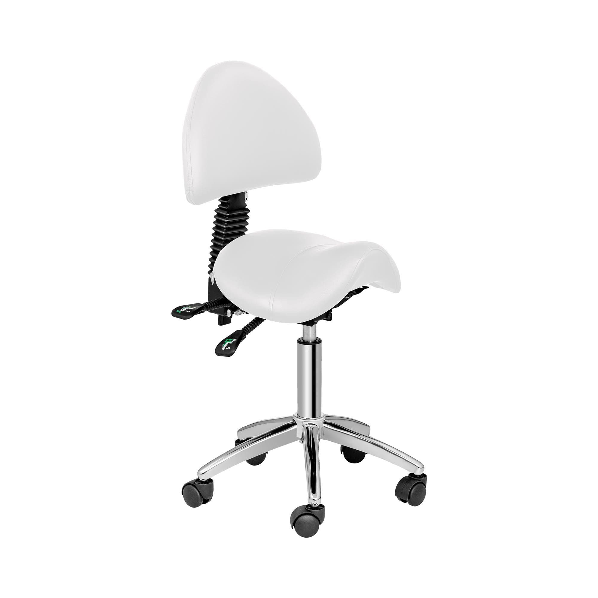 Physa Sattelstuhl BERLIN WHITE mit Rollen höhenverstellbar - Bild 2