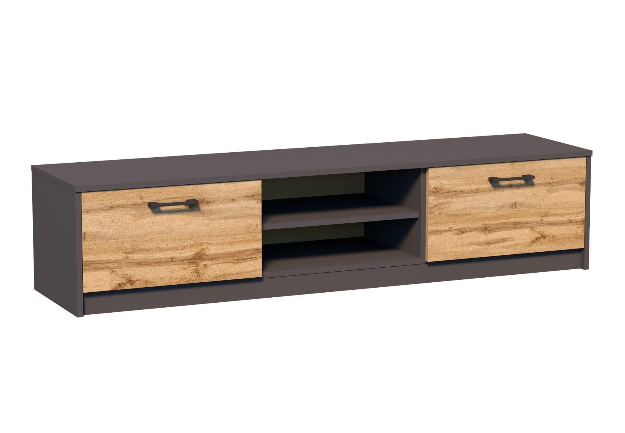 Home Collective TV-Schrank 160cm Grau Eiche Matt - Bild 2