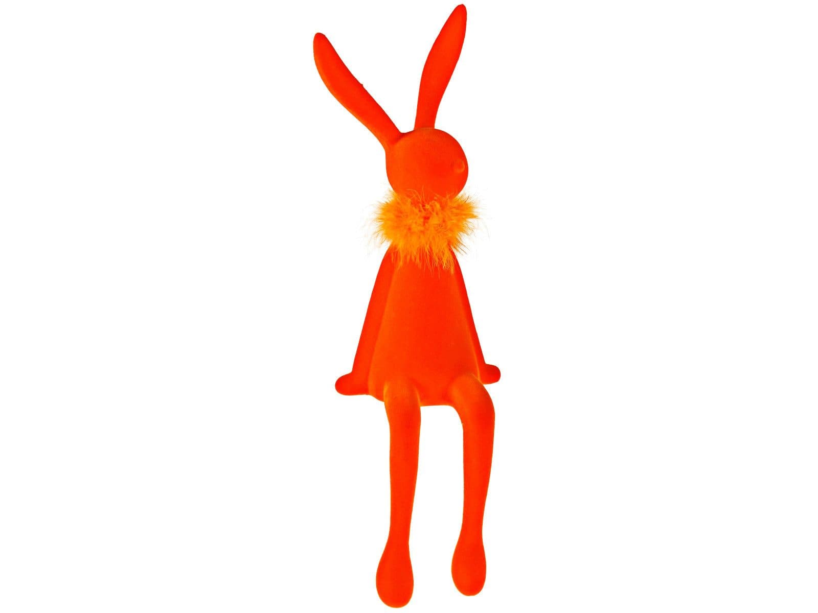 Werner Voß Dekofigur Vase mit Federboa Orange