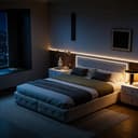 PXloue Polsterbett LED Doppelbett mit Stauraum und verstellbarem Kopfteil Bild 2