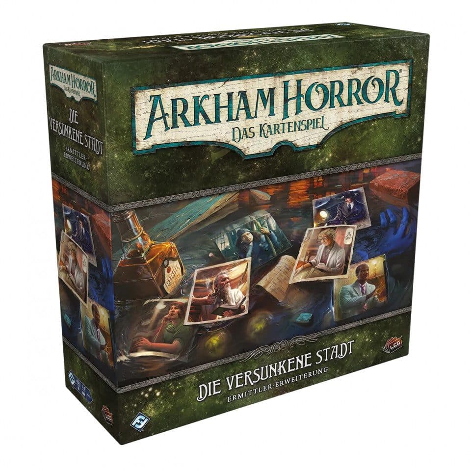 Arkham Horror Das Kartenspiel Die Versunkene Stadt Ermittler-Erweiterung Deutsch