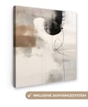 OneMillionCanvasses® Leinwandbild Abstrakt Grau Industriell 20x20 cm Bild 2