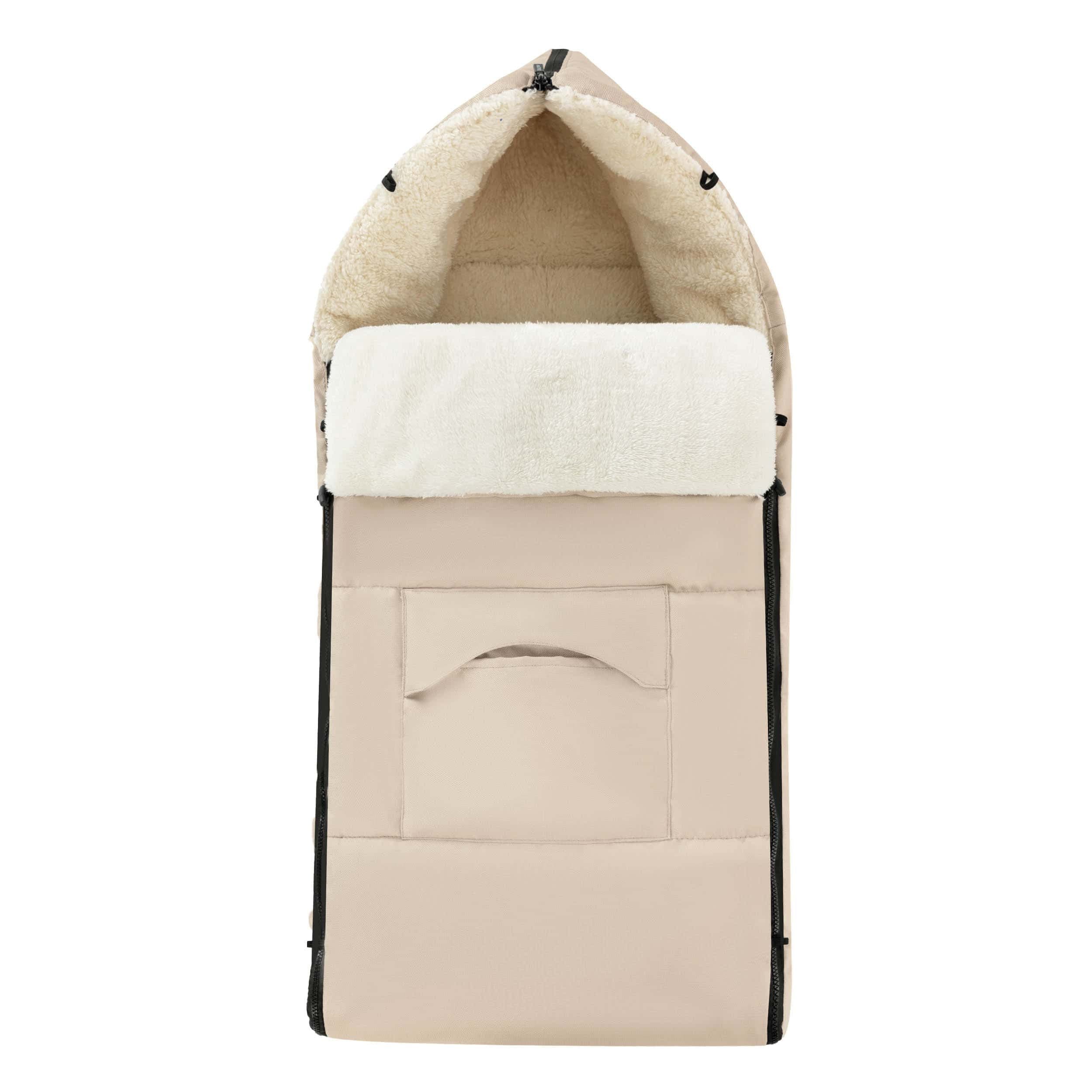 Daliya ALPINO Winterfußsack Beige - Kuscheliger Fußsack für Kinderwagen - Bild 2