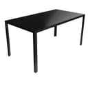 Mojawo Glastisch Schwarz 150x80 cm Garten Esstisch Outdoor Bild 2