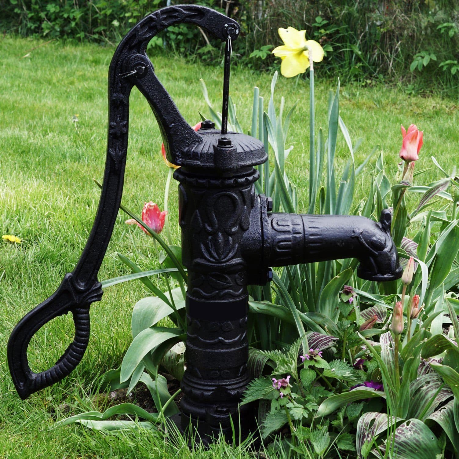 TRUTZHOLM Wasserpumpe Antik Schwengelpumpe Gartenpumpe Handpumpe - Bild 2