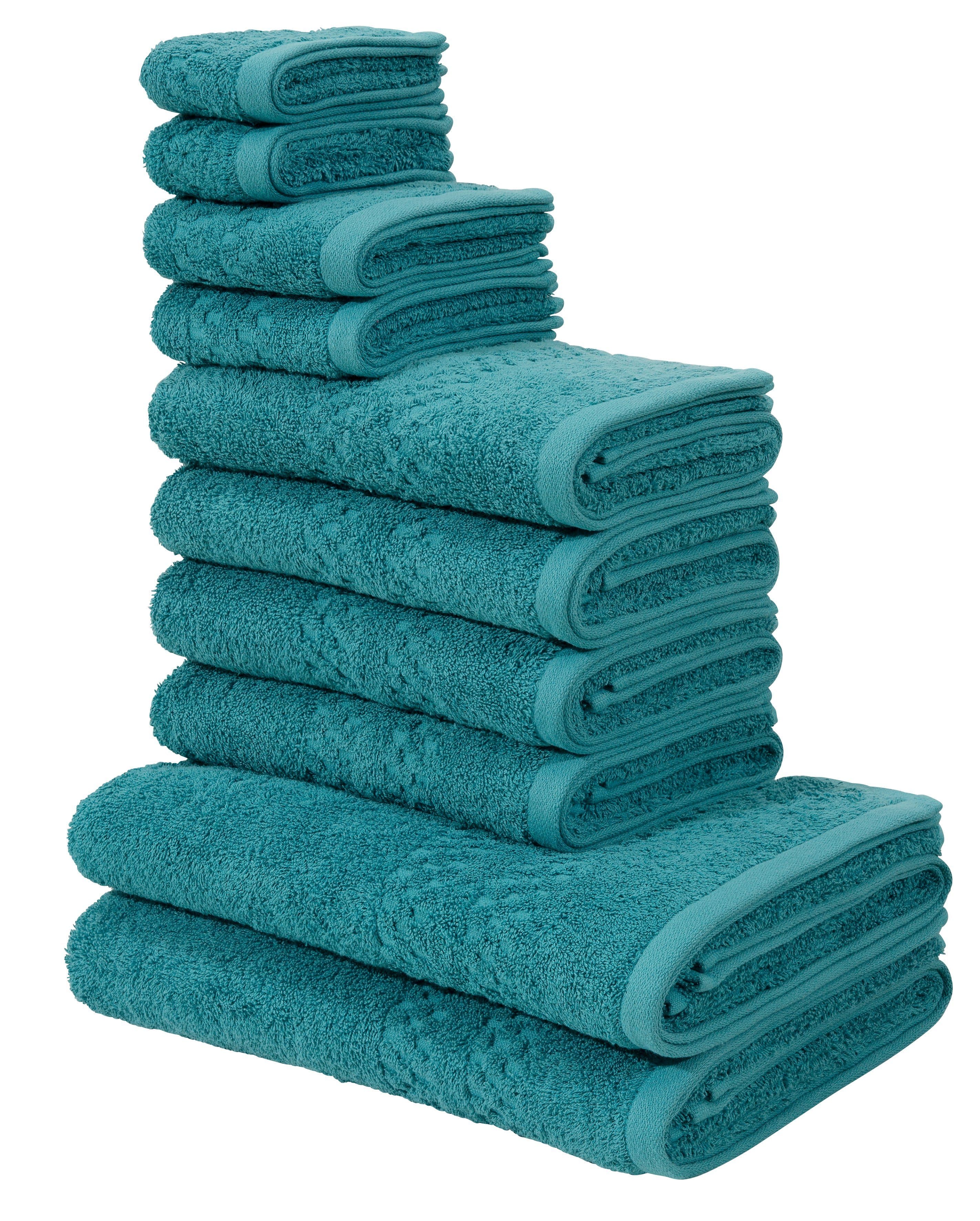 OTTO HOME Handtuch Set Regona 10-tlg. Petrol Frottee - Bild 2
