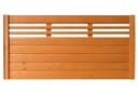 Sichtschutzelement BM MASSIVHOLZ EA5Y-F1X 2 Braun Holzwerkstoff 180x90 cm Bild 2