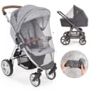 Zamboo Insektenschutzplissee Grau Universal Mückennetz Kinderwagen Buggy Bild 2