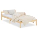 Homestyle4u Palettenbett 90x200 Kiefer Natur mit Lattenrost Bild 2