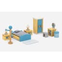 TikTakToo Puppenhausmöbel Komplettset 5 Zimmer Beige für Biegepüppchen Bild 2
