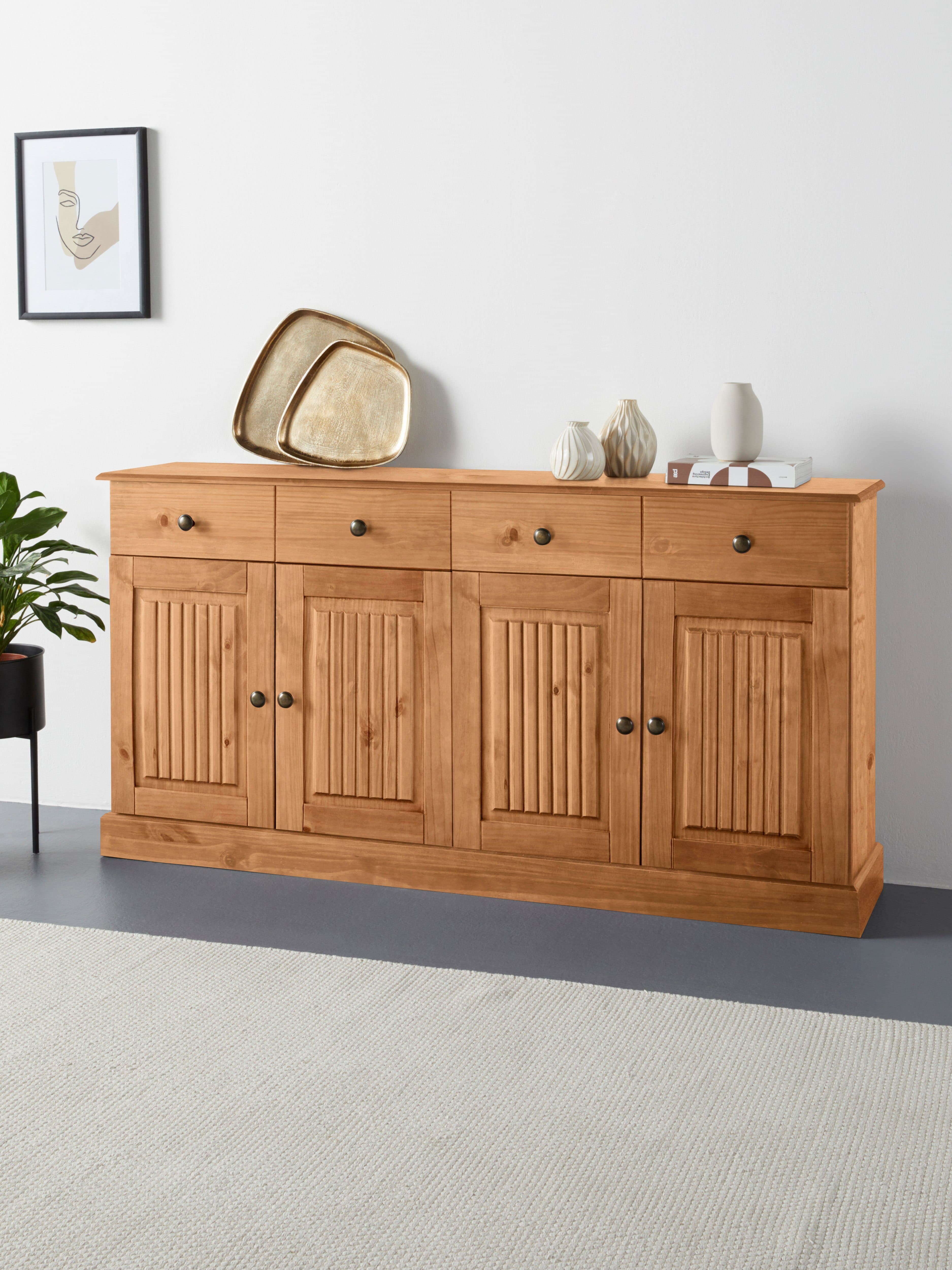 OTTO HOME Sideboard Liotta FSC Massivholz Beige Gewachst - Bild 2