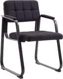 CLP Besucherstuhl Canada B Stoff mit Armlehne Schwarz Bild 2