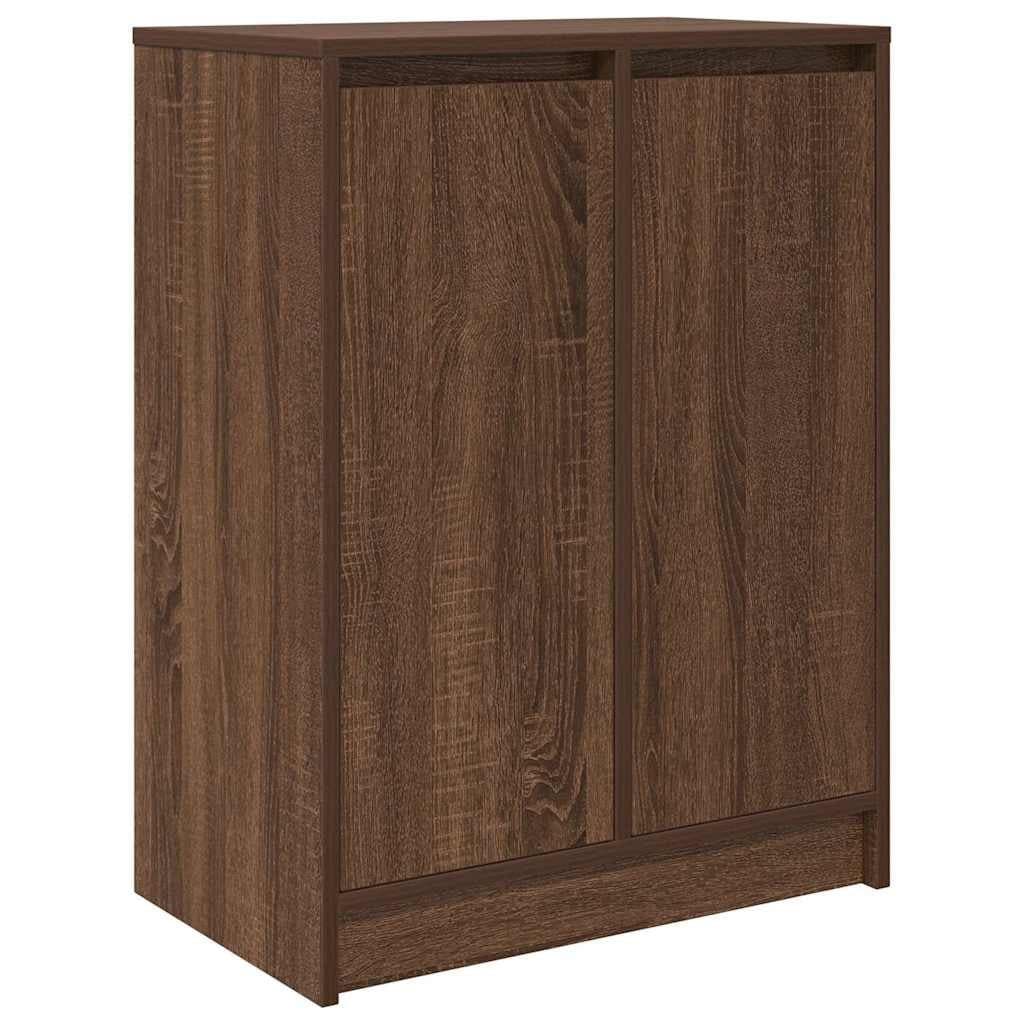 vidaXL Schuhregal Braun Eichen-Optik 57x34x76 cm Holzwerkstoff - Bild 2