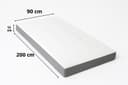 Gunuss Klappmatratze Grau Memory-Schaum 13cm Bild 2