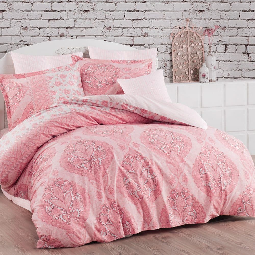 ROLFNERS Bettwäsche Talya Pink 100% Baumwolle Pflegeleicht