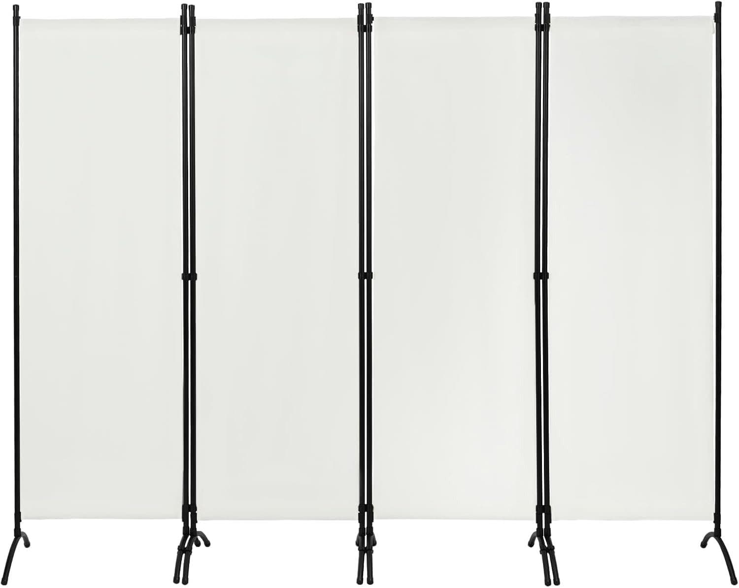 WOLTU Paravent Raumteiler 4-teilig Polyestergewebe