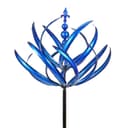 SIKAINI Schlagmetall Windspinner Garten Deko 3D-Doppelrotor Blau/Rot Bild 2